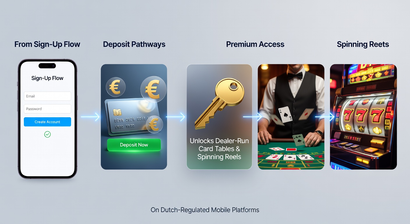 Overzicht van het aanmeldingsproces en verificatiestappen bij Nederlandse mobiele casino platforms
