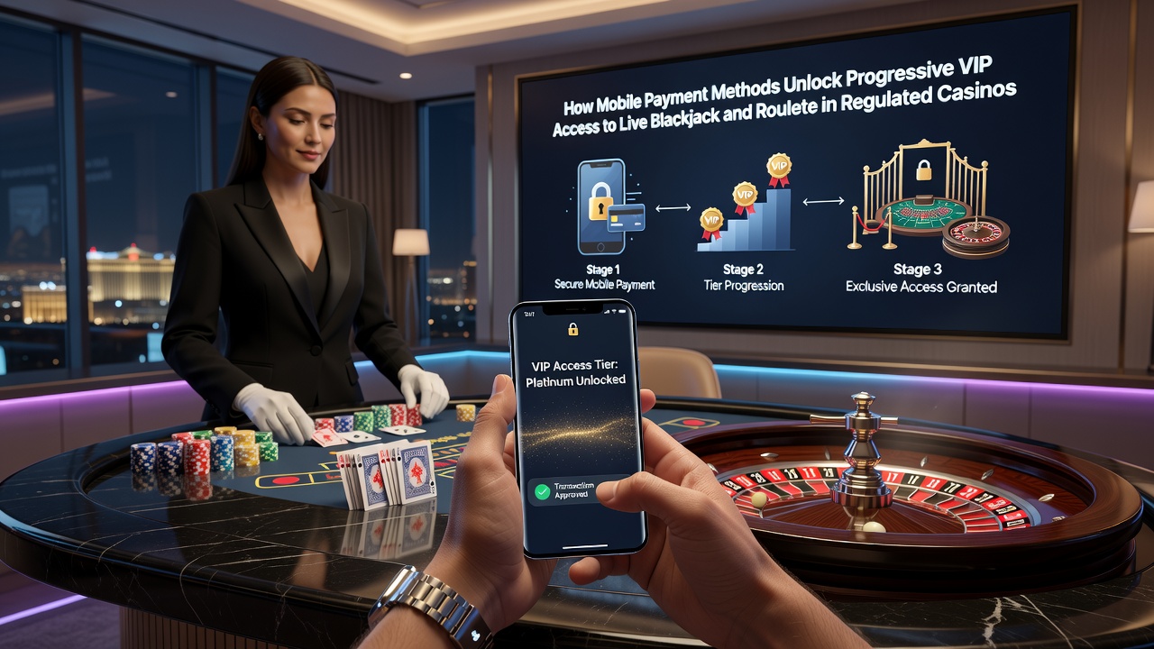 Live blackjack en roulette met mobiele VIP-toegang