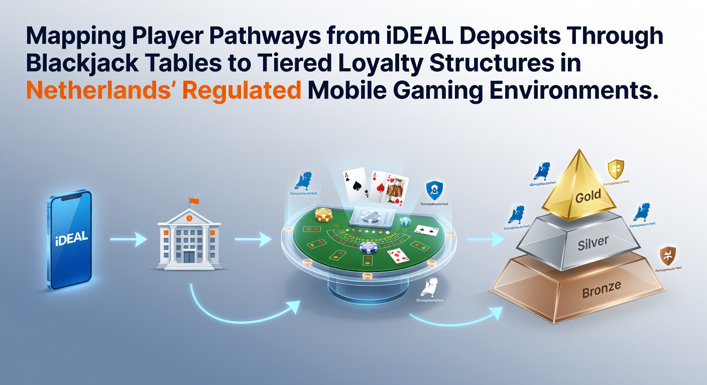 Overzicht van spelerstrajecten van iDEAL-deposito's naar blackjack en loyaliteitsprogramma's in Nederlandse mobiele casinos