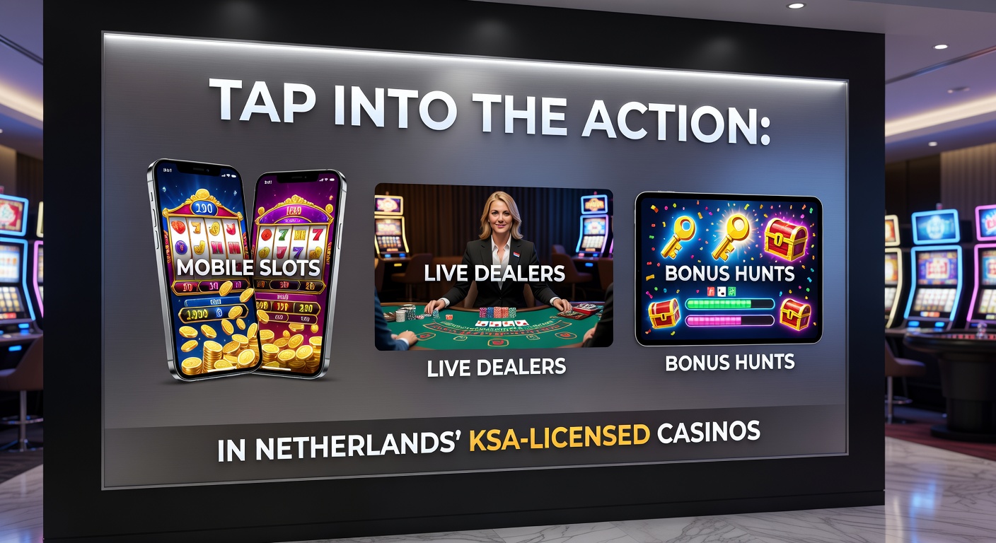 Speler geniet van mobiele slots en live dealer actie op smartphone in een Nederlands KSA-casino