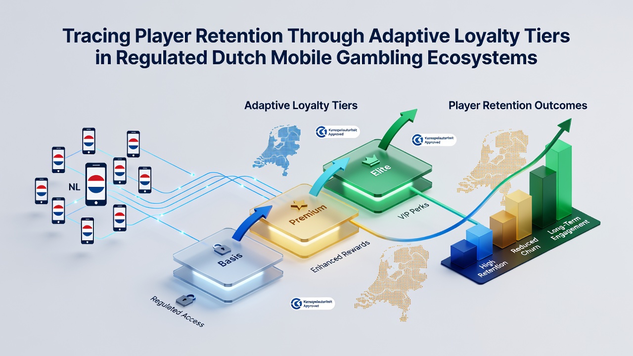 Overzicht van mobiele gokapps met loyaliteitsniveaus in Nederland
